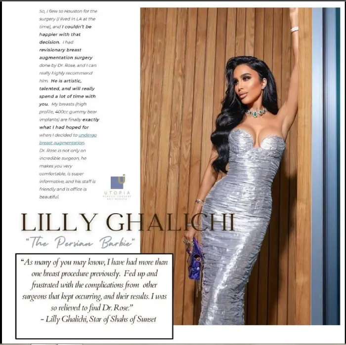 My Breast Augmentation Plastic Surgeon!-Bravo’s Shahs Of Sunset Lilly Ghalichi Dishes On Her Blog